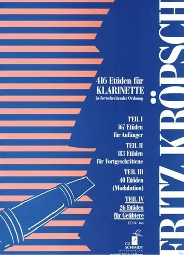 Etüden für klarinette - klarinette, |