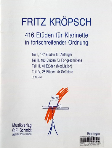 Fritz kröpsch 416 etüden - fritz, f